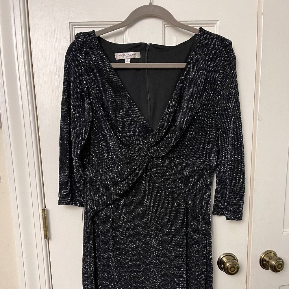 Stretch black and silver dress
